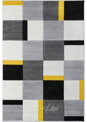 Moderní vzor Kusový koberec ALORA A1027 Yellow