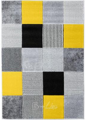 Moderní vzor Kusový koberec ALORA A1039 Yellow