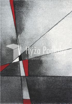 Moderní vzor Kusový koberec BRILLIANCE 21807/951 Grey/Red