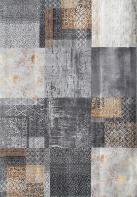 Moderní vzor Kusový koberec EDESSA 1300 Grey-Gold