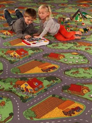 Dětský vzor Kusový koberec FARM 158